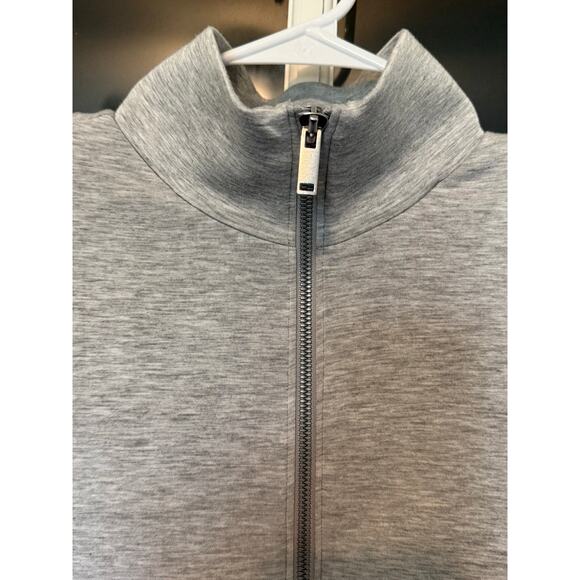 SPANX AirEssentials® Striped Track Jacket gray size small - Picture 7 of 14